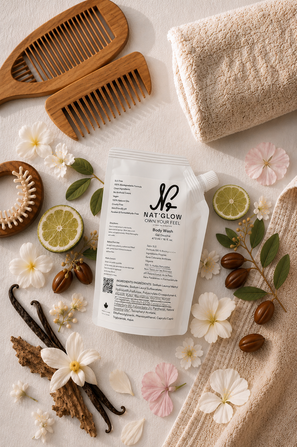 Nat'Glow Custom Hydrating Serum Body Wash