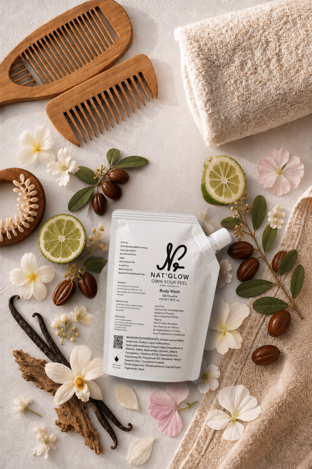 Nat'Glow Custom Hydrating Serum Body Wash