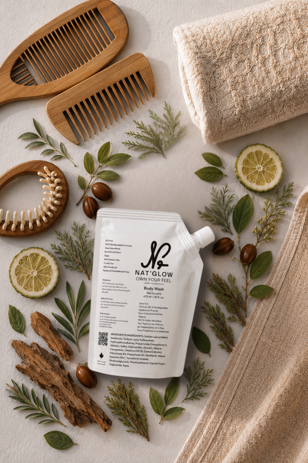 Nat'Glow Custom Hydrating Serum Body Wash