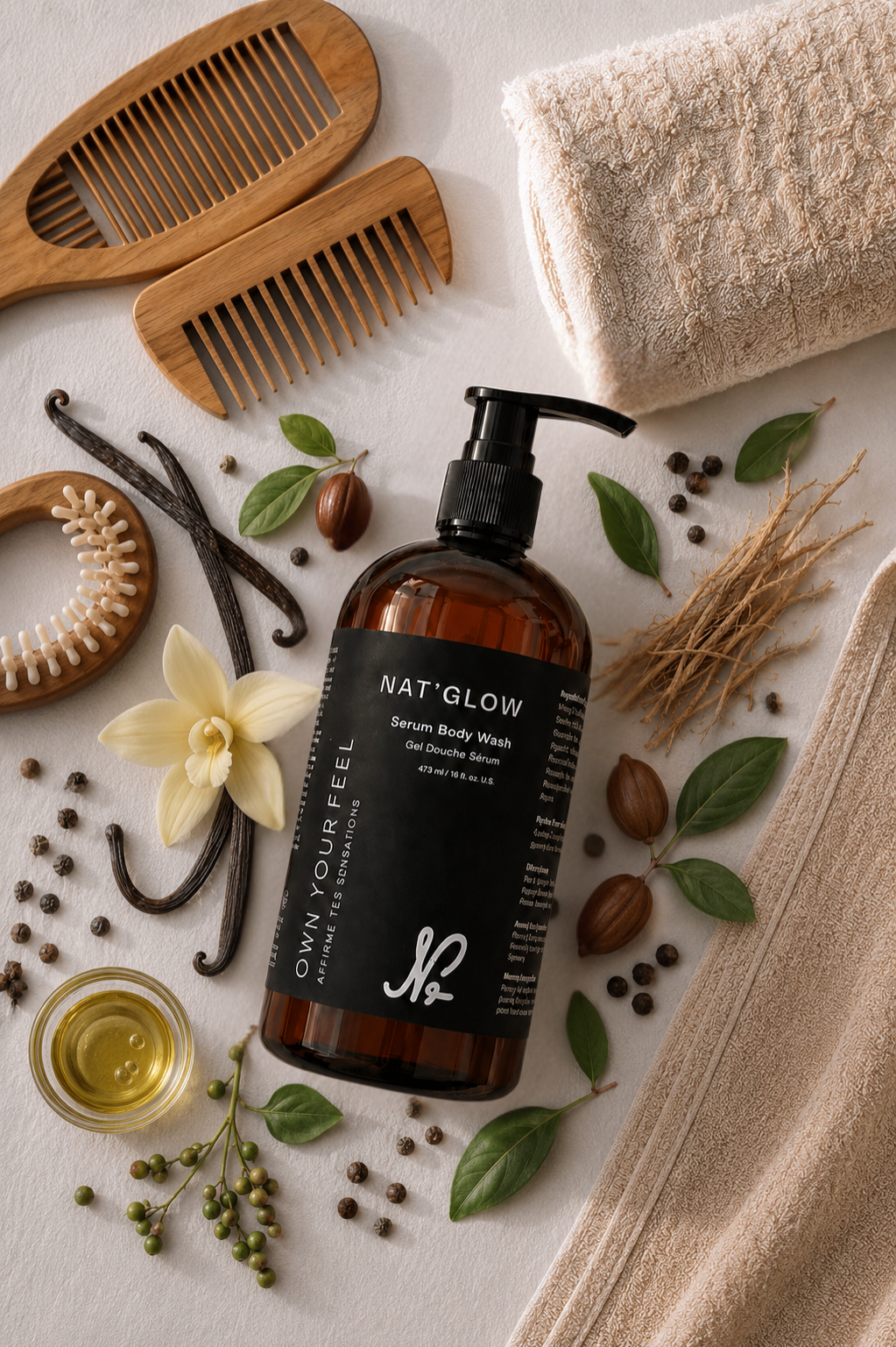 Nat'Glow Custom Hydrating Serum Body Wash