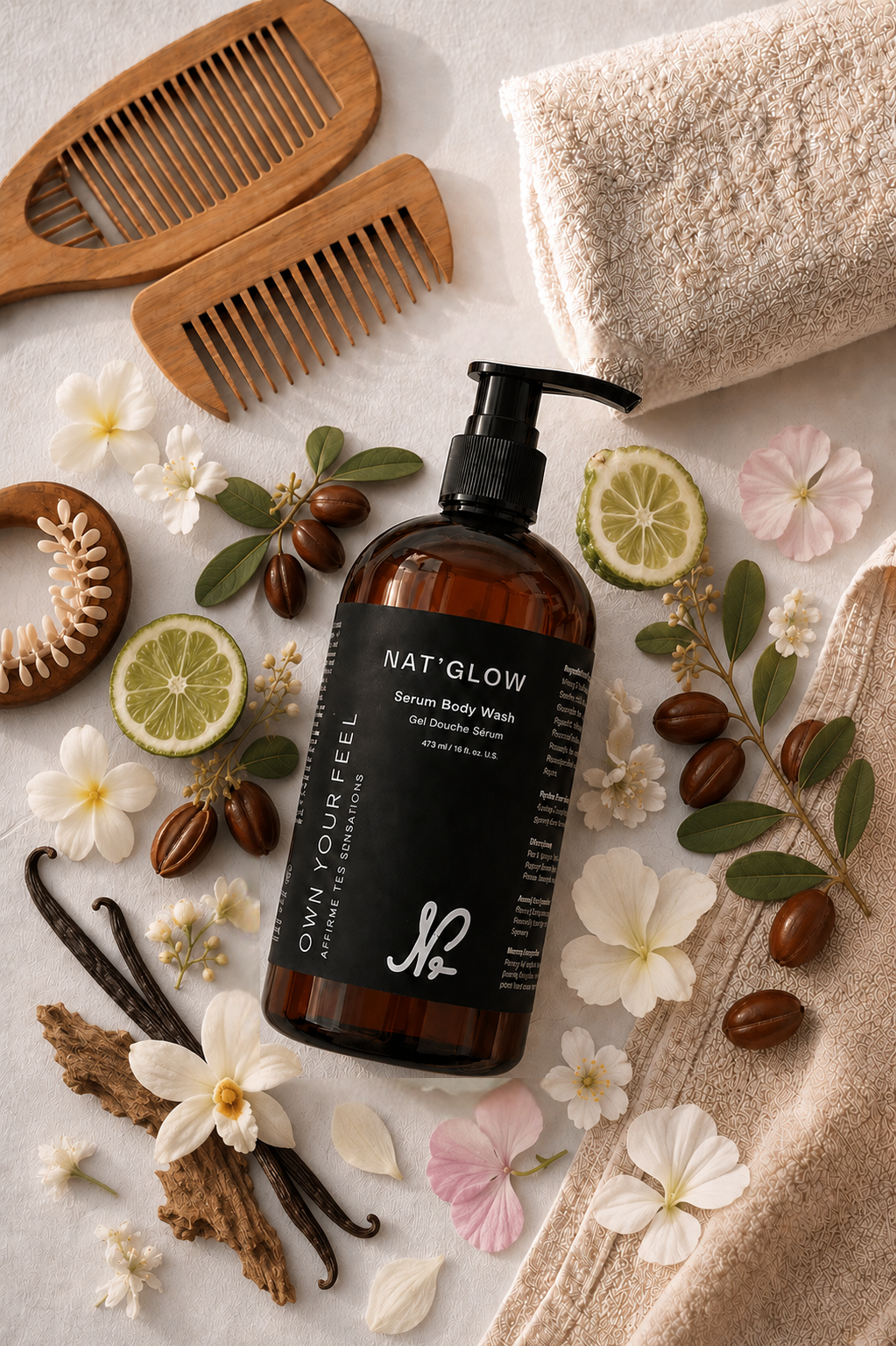Nat'Glow Custom Hydrating Serum Body Wash