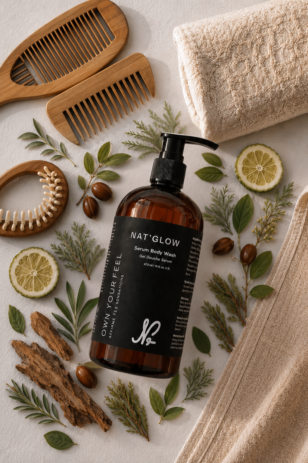Nat'Glow Custom Hydrating Serum Body Wash