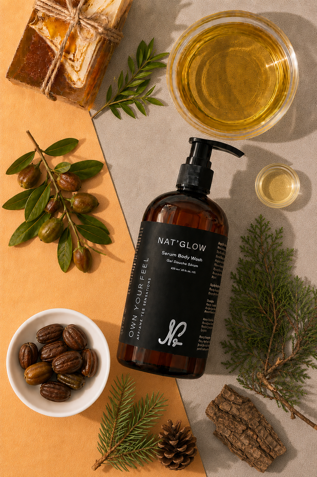 Nat'Glow Custom Hydrating Serum Body Wash