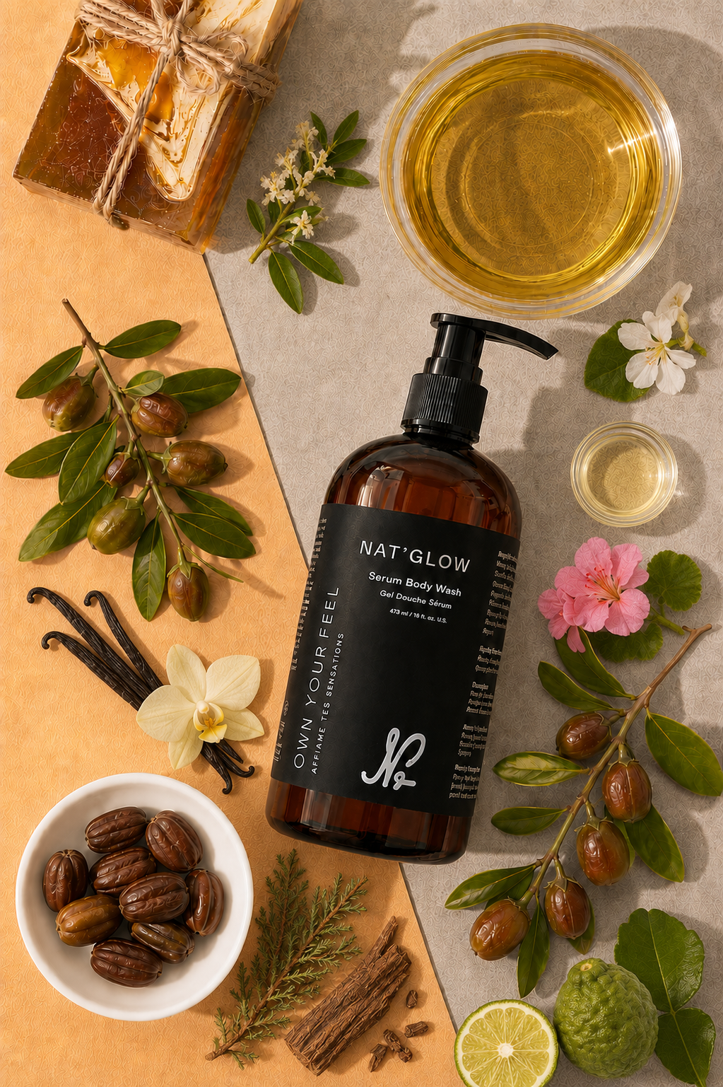 Nat'Glow Custom Hydrating Serum Body Wash