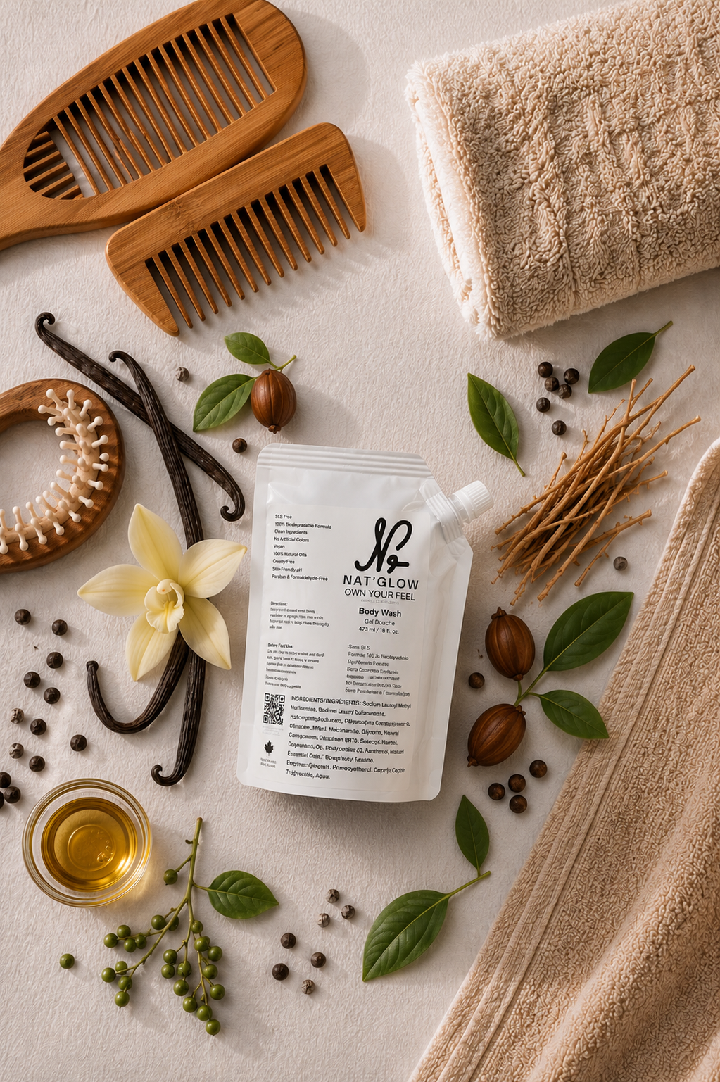 Nat'Glow Custom Hydrating Serum Body Wash