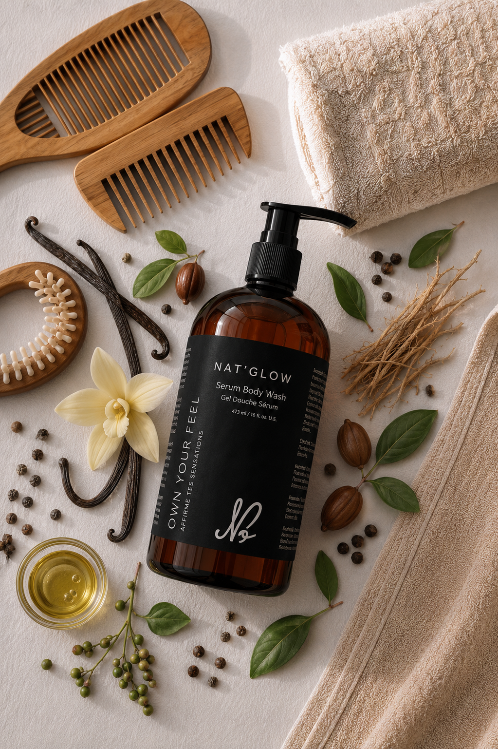 Nat'Glow Custom Hydrating Serum Body Wash